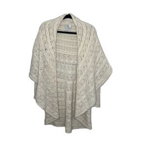Autumn Cashmere Sweater Cardigan  Women's XS Ivory Cashmere Boho Grandmacore